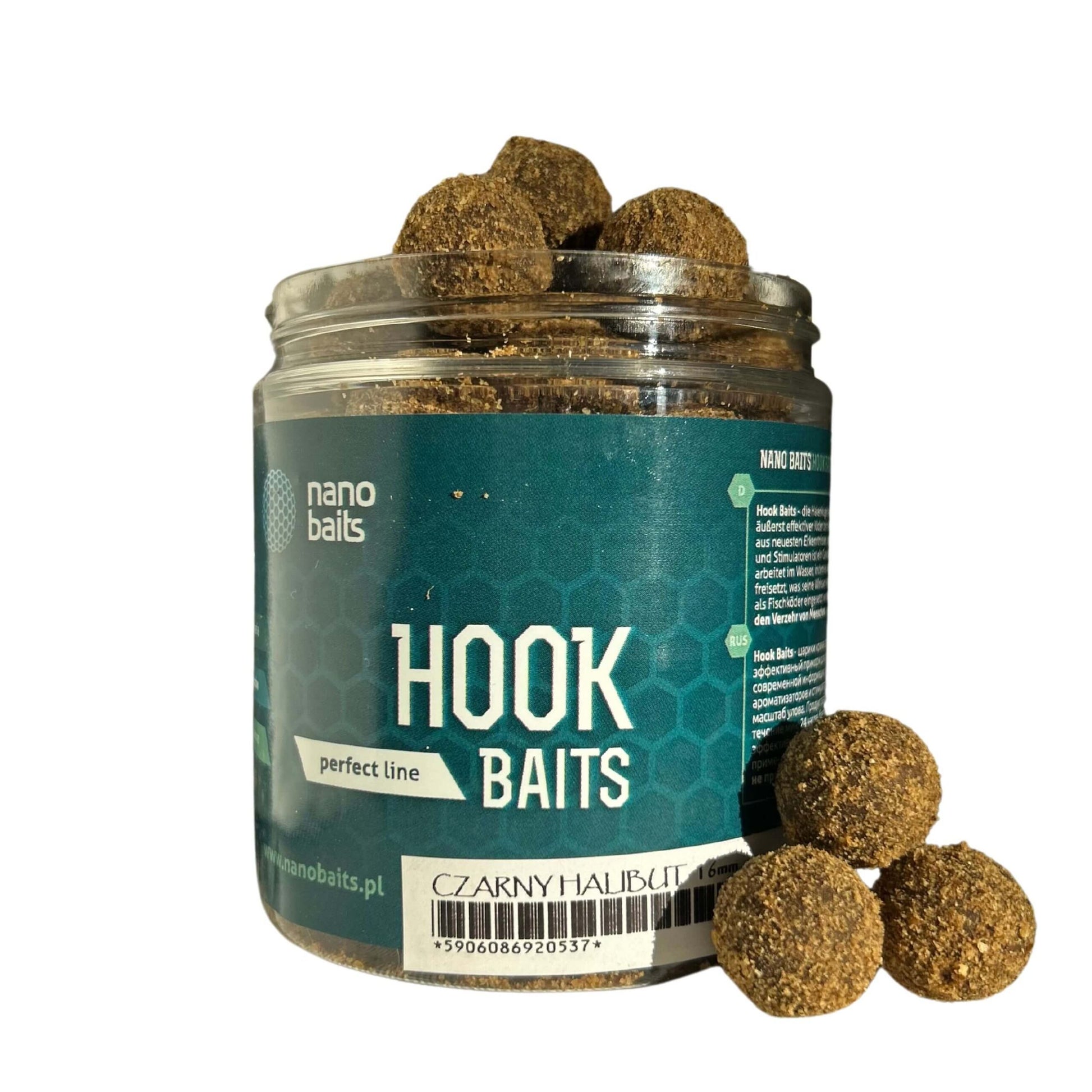 Hook baits black halibut